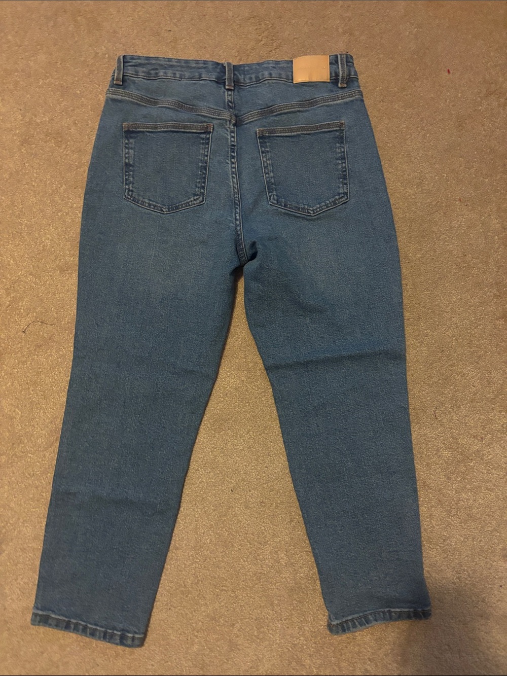 next Slim Ankle Cropped Jeans in Blue Wash Size 10P - Picture 2 of 5